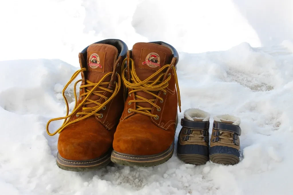 boots, nature, winter