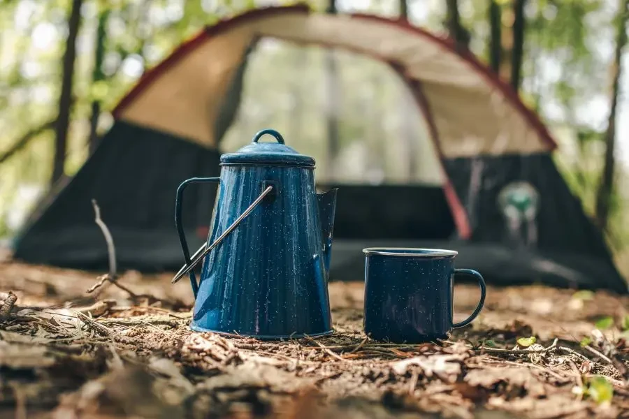 Camping Kettle And Coffee Cup