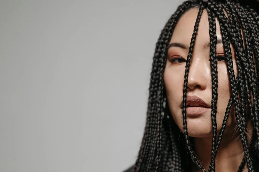 A Woman with Braided Hairstyle