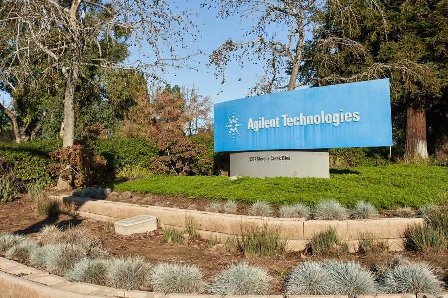 Agilent Technologies sign in Santa Clara