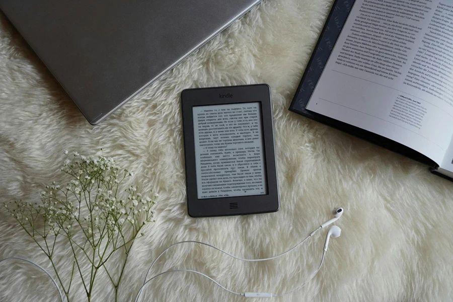 An ebook reader and book