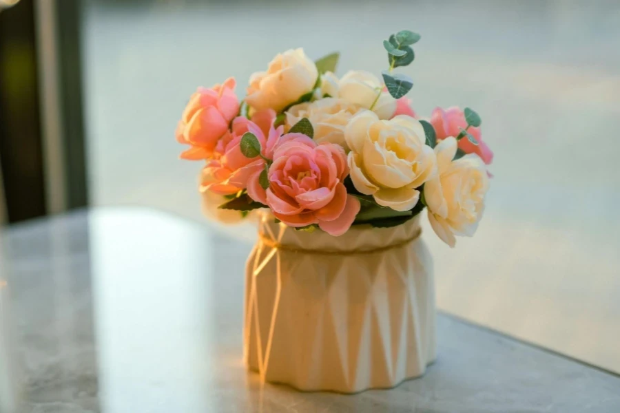 Artificial Flowers on the Vase