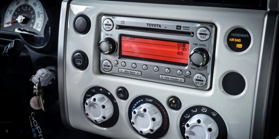 Black And Silver Car Stereo