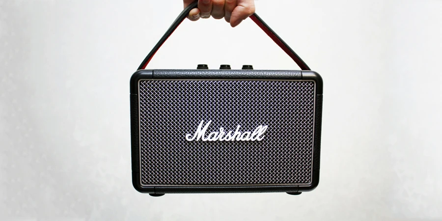 Black Marshall Portable Guitar Amplifier