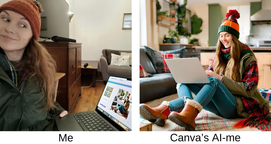 Canva's AI-me