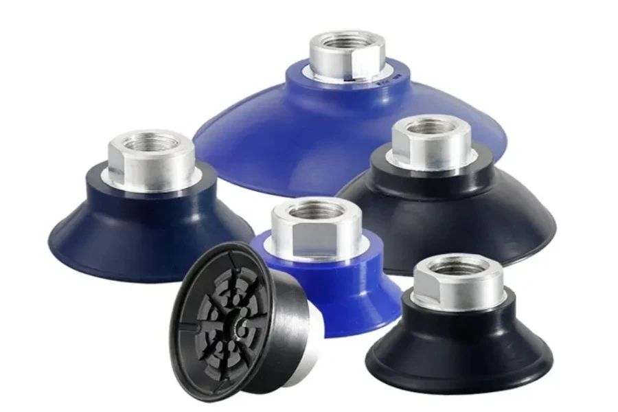 Flat vacuum suction cups