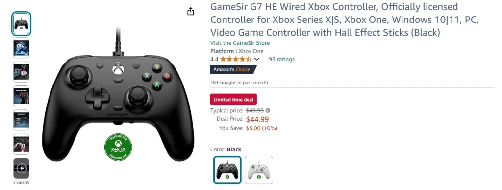 GameSir G7 HE Wired Xbox Controller