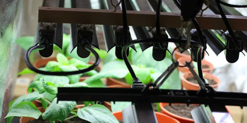 Grow lights are the primary light source for indoor plants