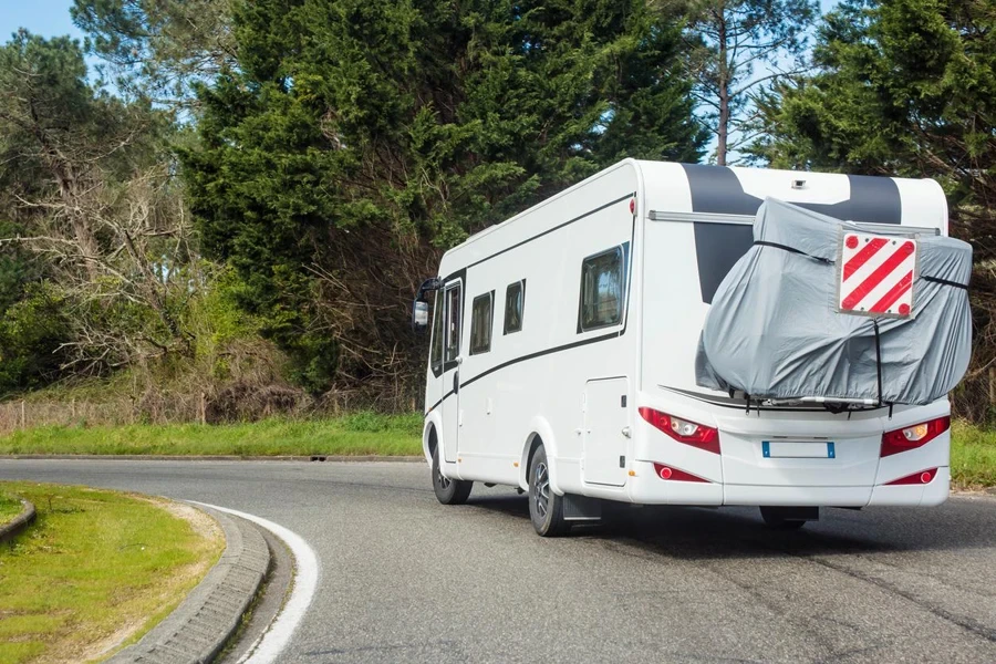 Motorhome on the Road to Vacation