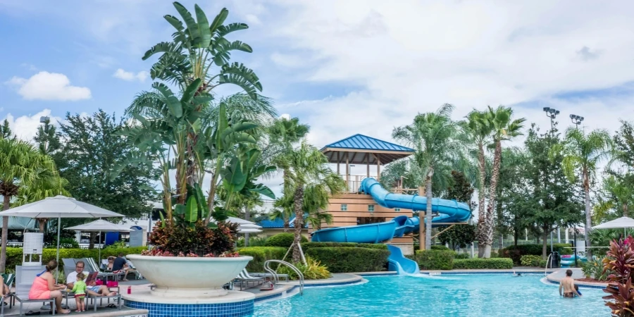 People on Swimming Pool Area