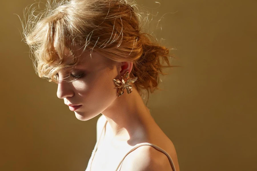 Perfect Bride with Jeweled Earrings