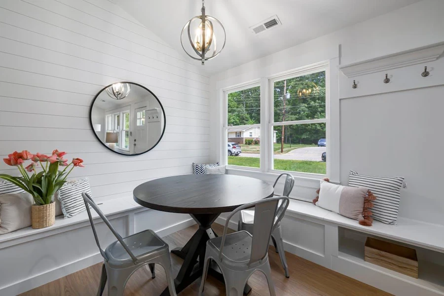 Shiplap walls continue to be a classic, ageless interior style