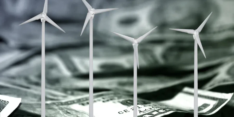 Windmills. US dollars