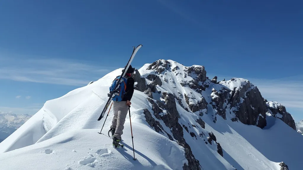 backcountry skiën, stone kar tip, skitourers