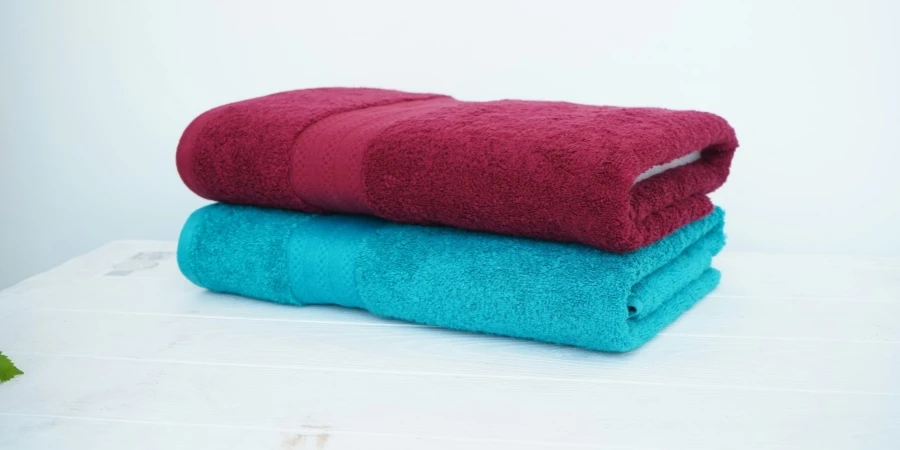 cotton towel with white background