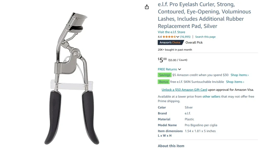 e.l.f. Pro Eyelash Curler