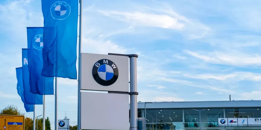 flags of German concern BMW Group