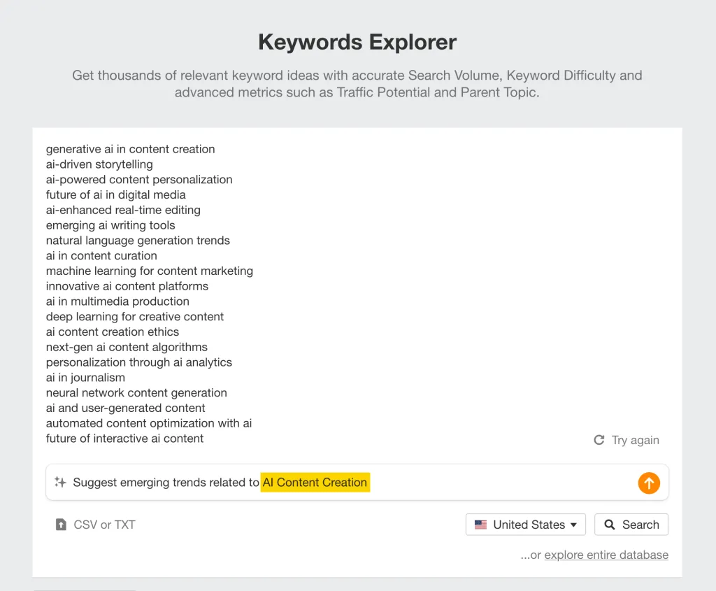 keyword explorer