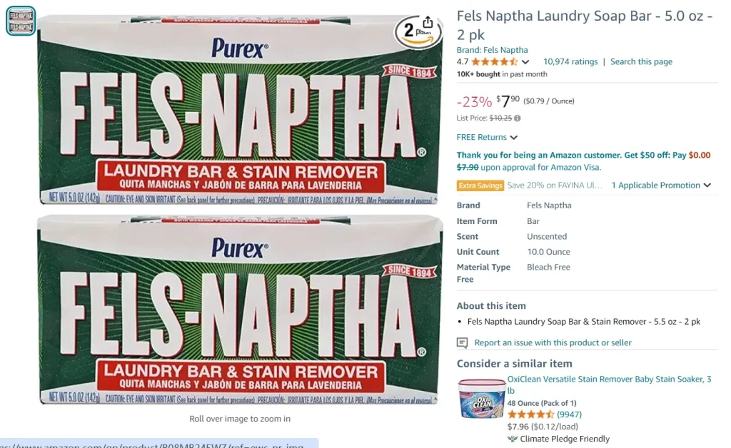 laundry soap bar