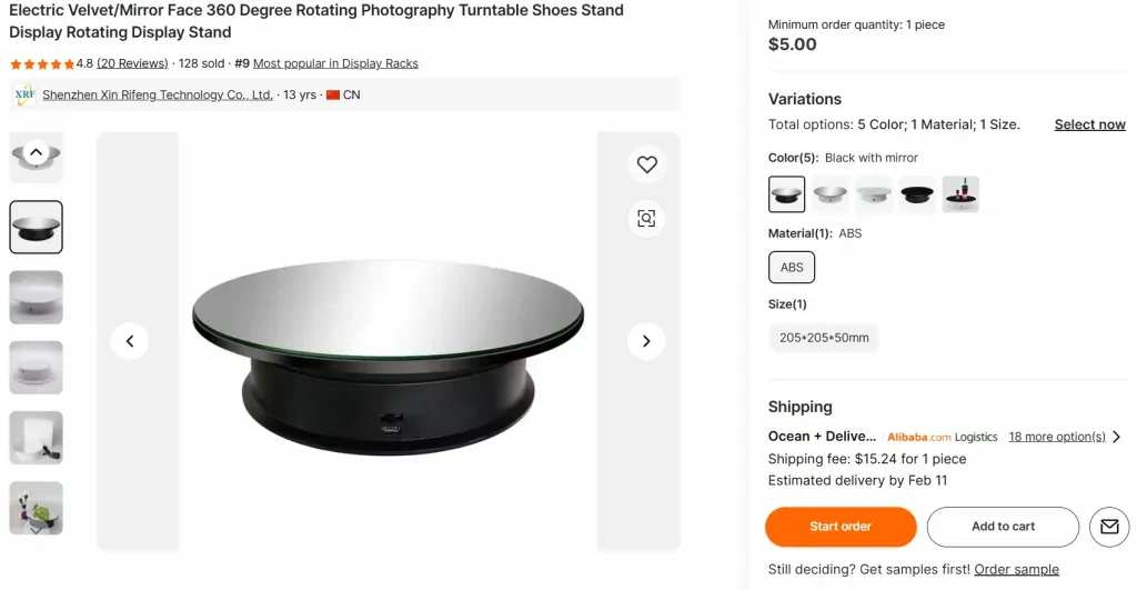 photography turntable