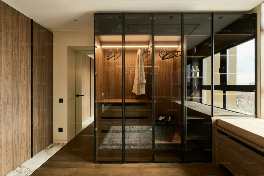 sliding closet doors made of glass