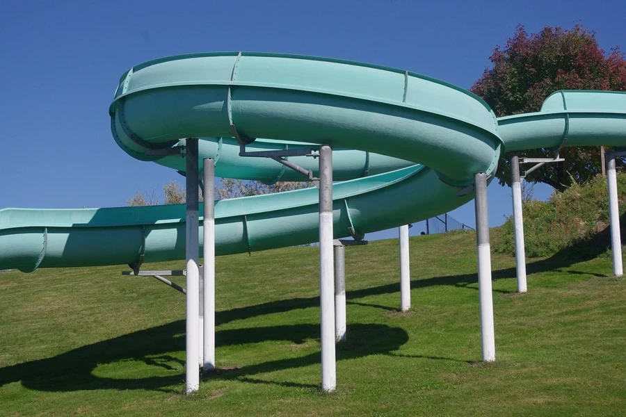 water slide, slide, amusement