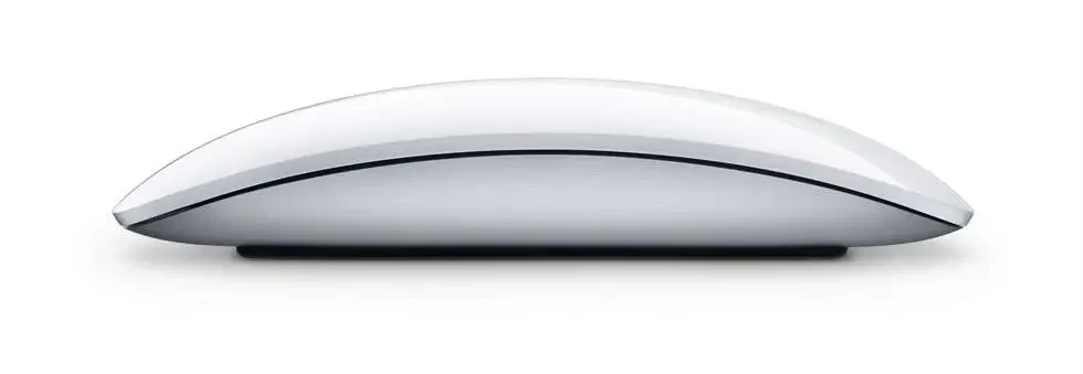 A sleek, minimalist mouse with a curved design