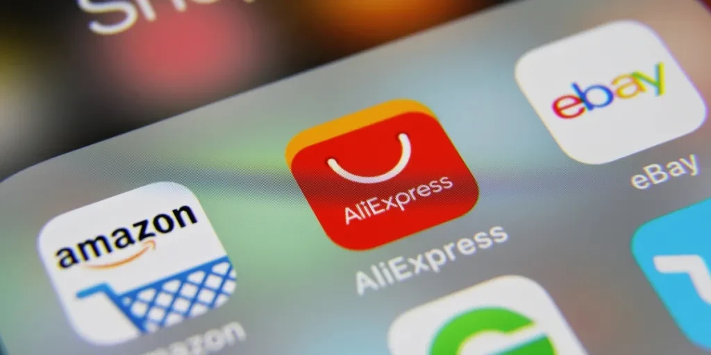 Aliexpress among other shopping apps