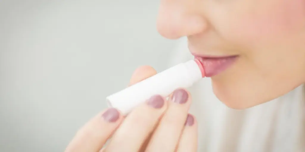 Applying Lip Balm