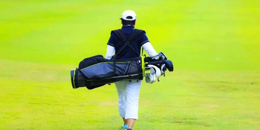 Golf player and golf bag