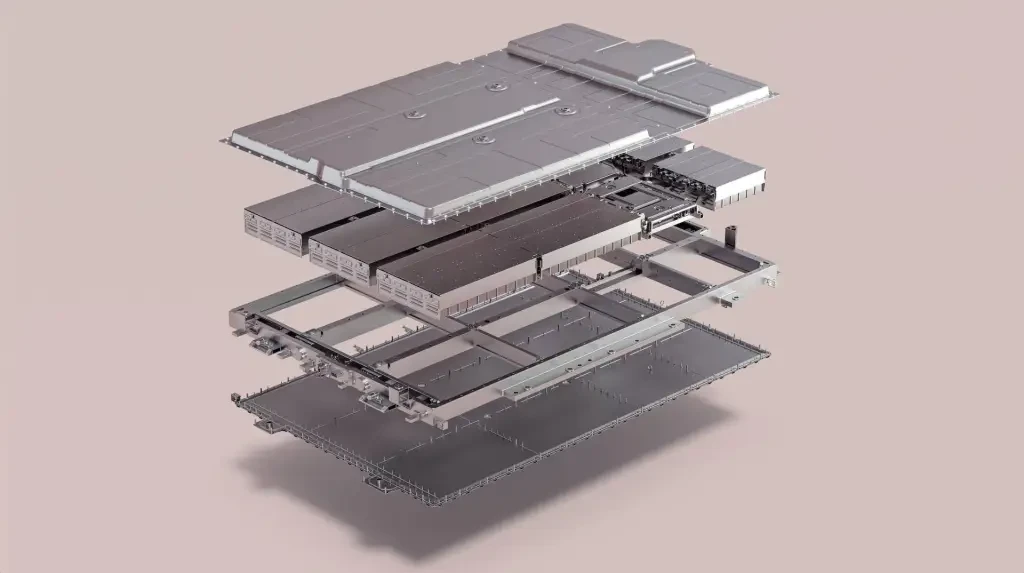 H-shaped underfloor battery of Avita 12