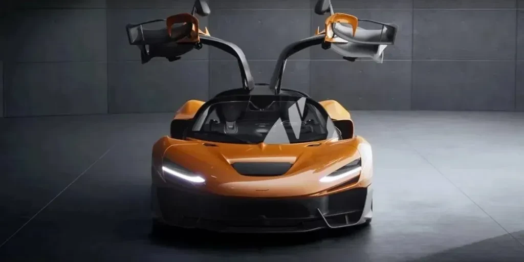 Image of a McLaren race car on the track