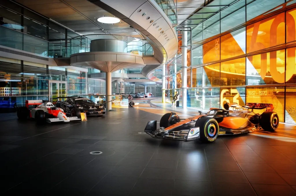 Interior view of McLaren Technology Centre