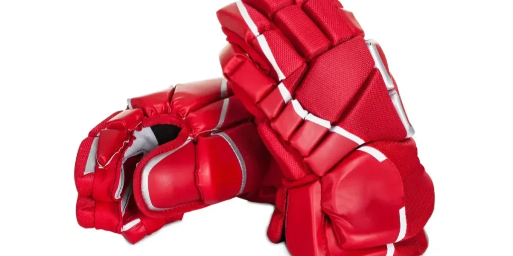 Pair of hockey gloves