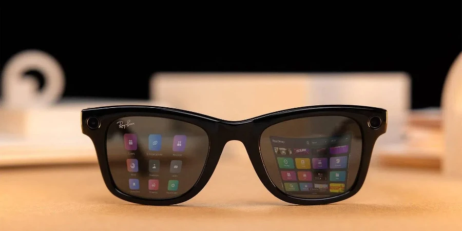 Ray-Ban smart glasses with display.