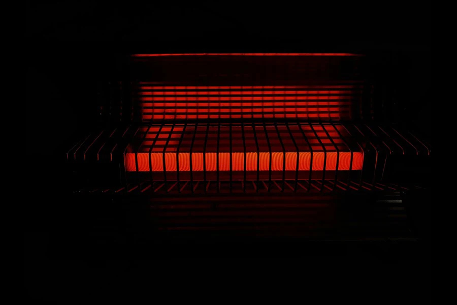 Red and black heater