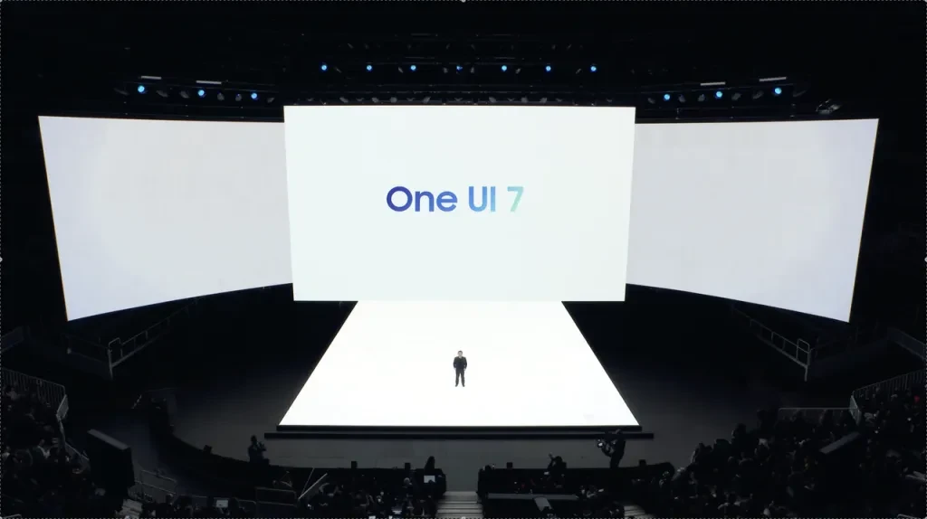 Samsung One UI 7.0 interface on a smartphone screen.