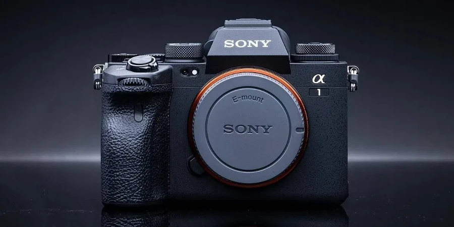 Sony Alpha 1 camera on display