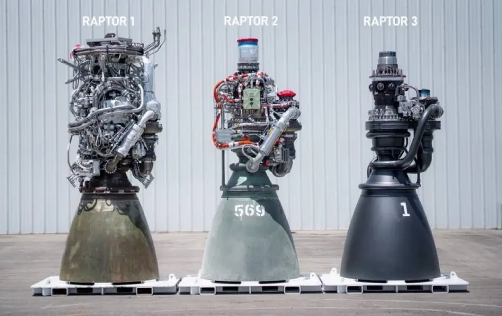 SpaceX Raptor v3 engine for Starship