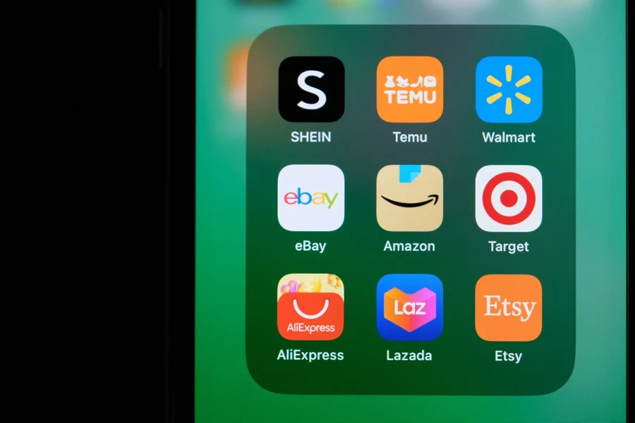 The Temu app among many other e-commerce platforms