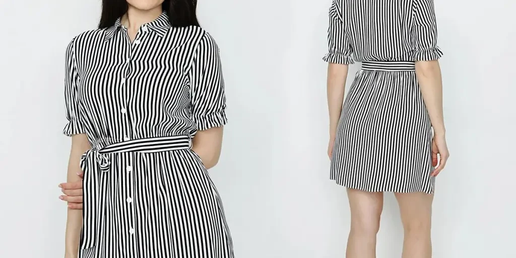 The mini shirt dress continues to evolve, driven by innovative design elements