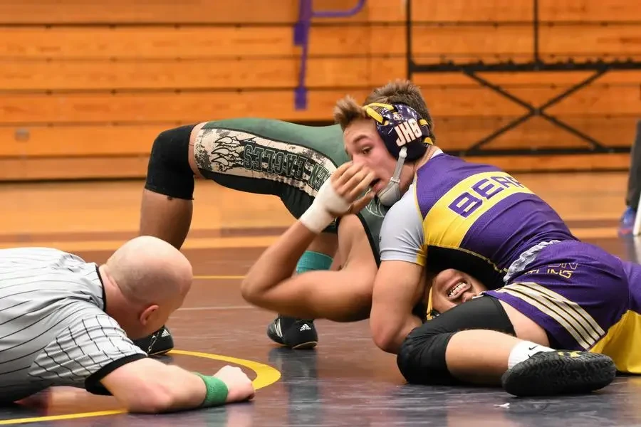 This image of the wrestler being pinned was taken while I was shooting for a local high school. It reminds me of the phrase “the thrill of victory and the agony of defeat”