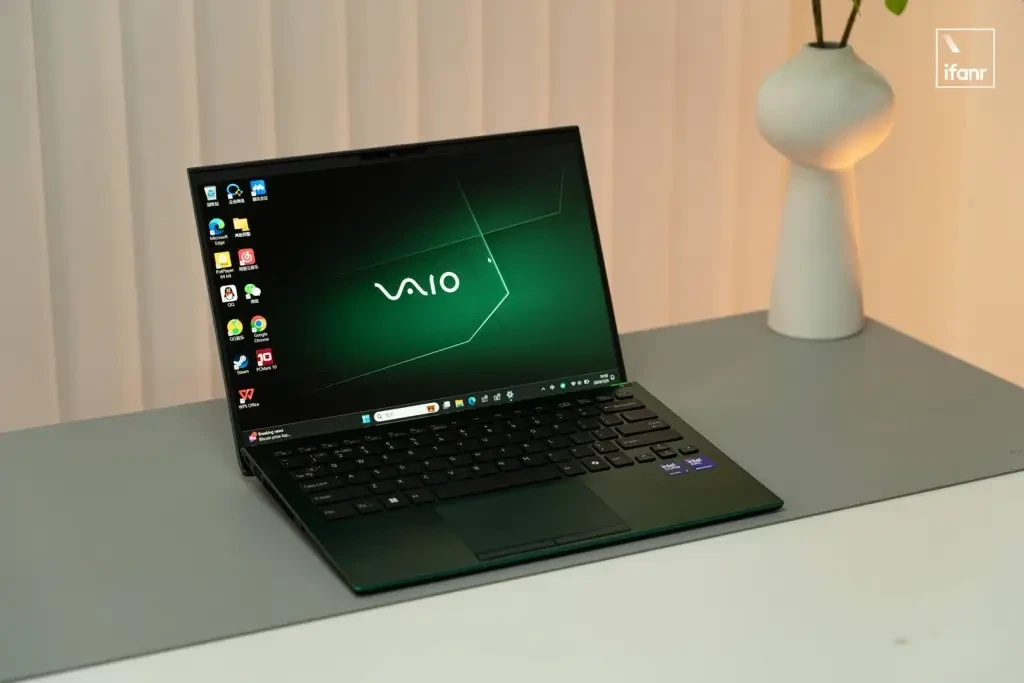 VAIO SX14-R laptop on a desk