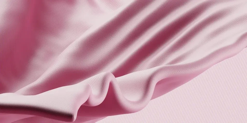 a close up of a pink fabric on a pink background