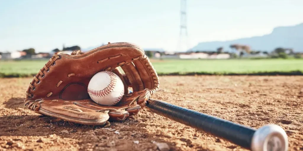 bat and baseball gear