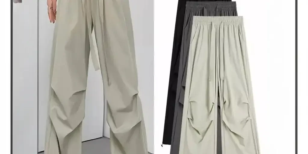 different color of parachute pants