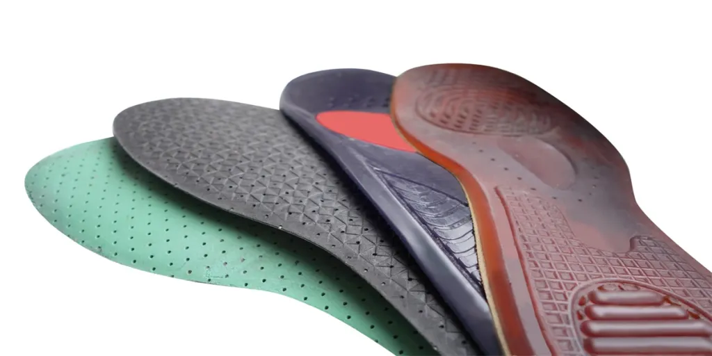 different insoles for shoes, changing damping and adding smooth comfort