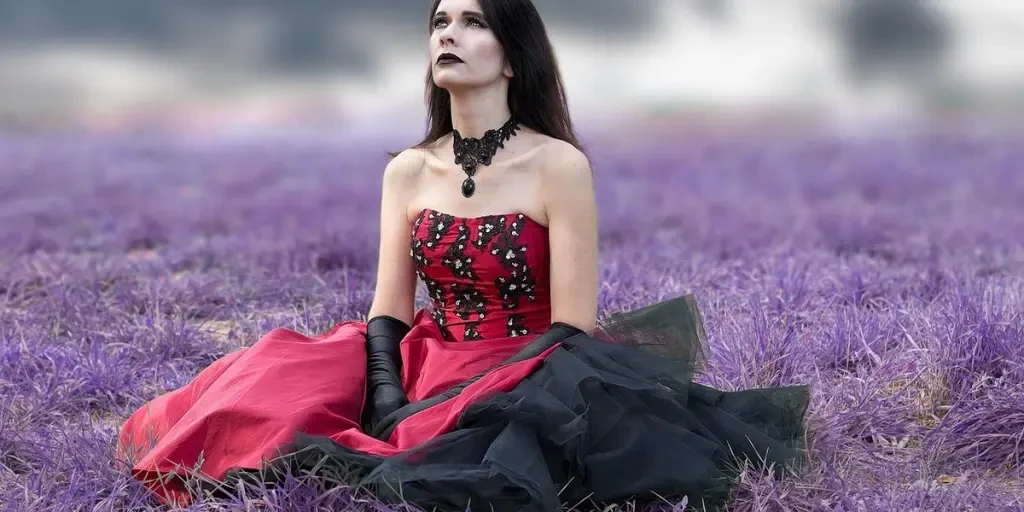 gothic, woman, dress, costume, surreal, makeup, female, cosmetics, stylish, hairstyle, sitting, fashion, gothic fas