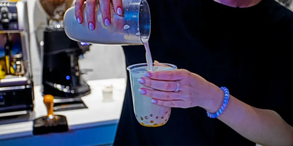 make a trendy drink Bubble Tea for children