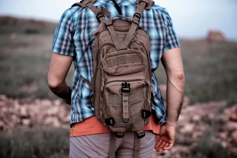 man with backpack